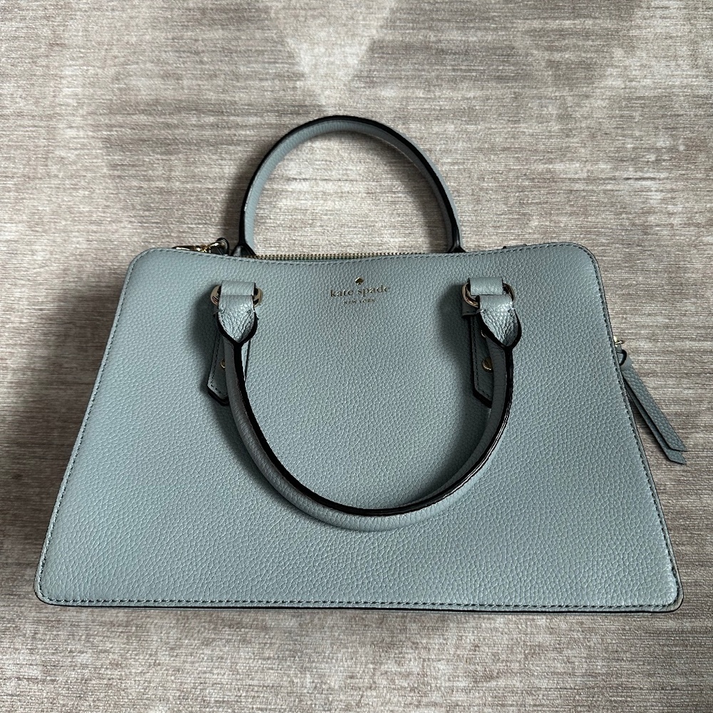 Kate Spade Mulberry Street Shoulderbag Handbag Blue-Grey Purse